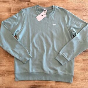 Nike Sportswear Club French Terry Crew Sweatshirt 637902-309 Mineral Blue